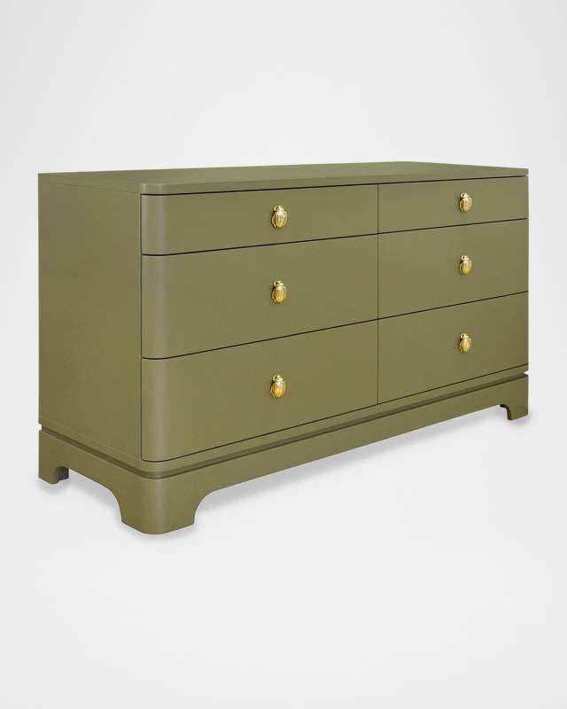 Kilmer 6-Drawer Dresser, Olive